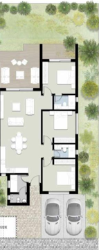 Floor plan for chalet at Silversands