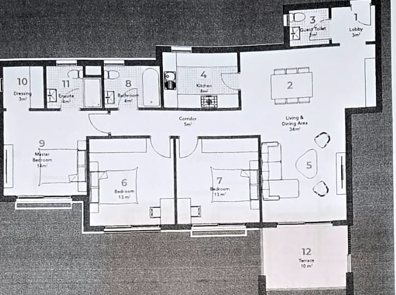 Floor plan for apartment at Al Burouj