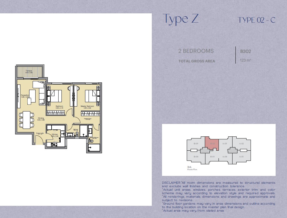 Floor plan for apartment at Ashgar City
