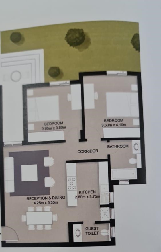 Floor plan for apartment at VYE SODIC