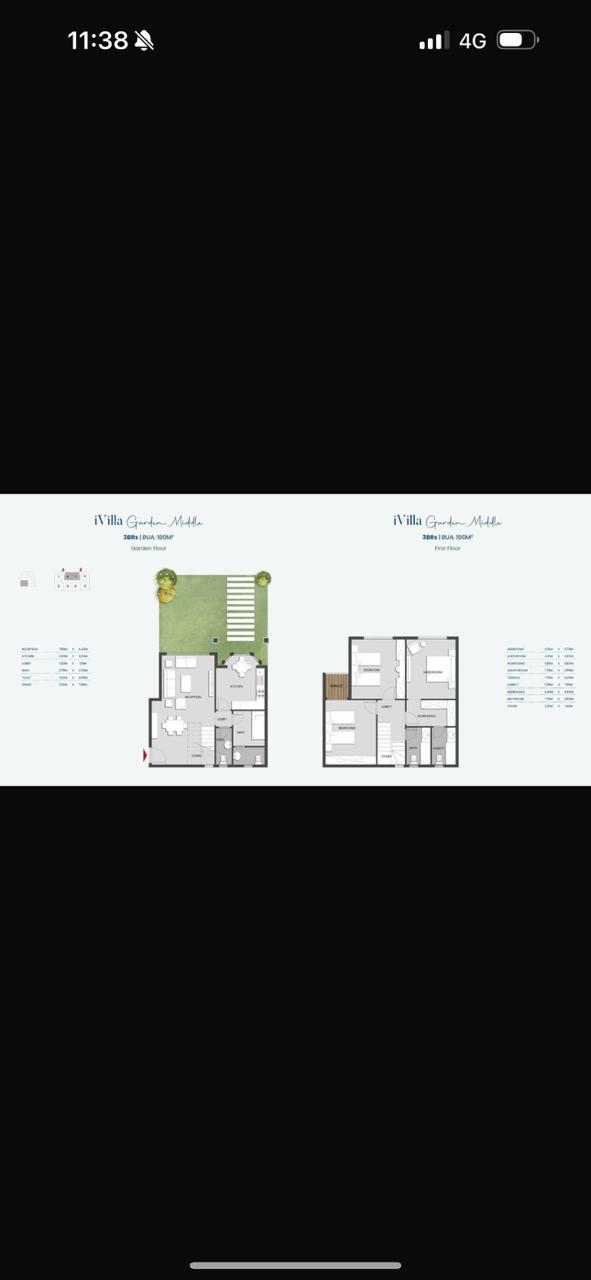 Floor plan for duplex at Aliva Mountain View Mostakbal City