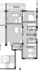 Floor plan for chalet at Hacienda West