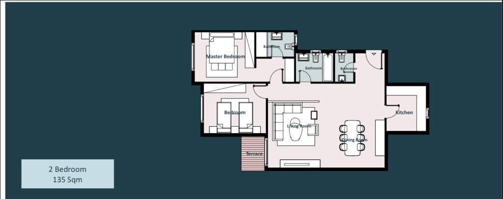 Floor plan for apartment at Acasa Mia