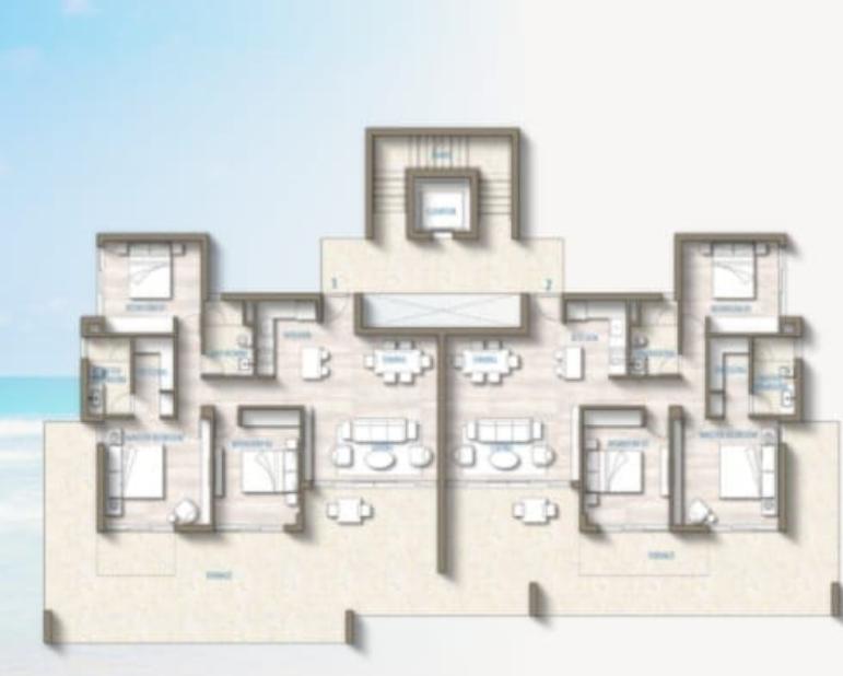 Floor plan for chalet at Southmed
