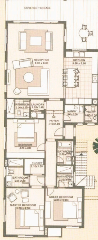 Floor plan for chalet at Caesar