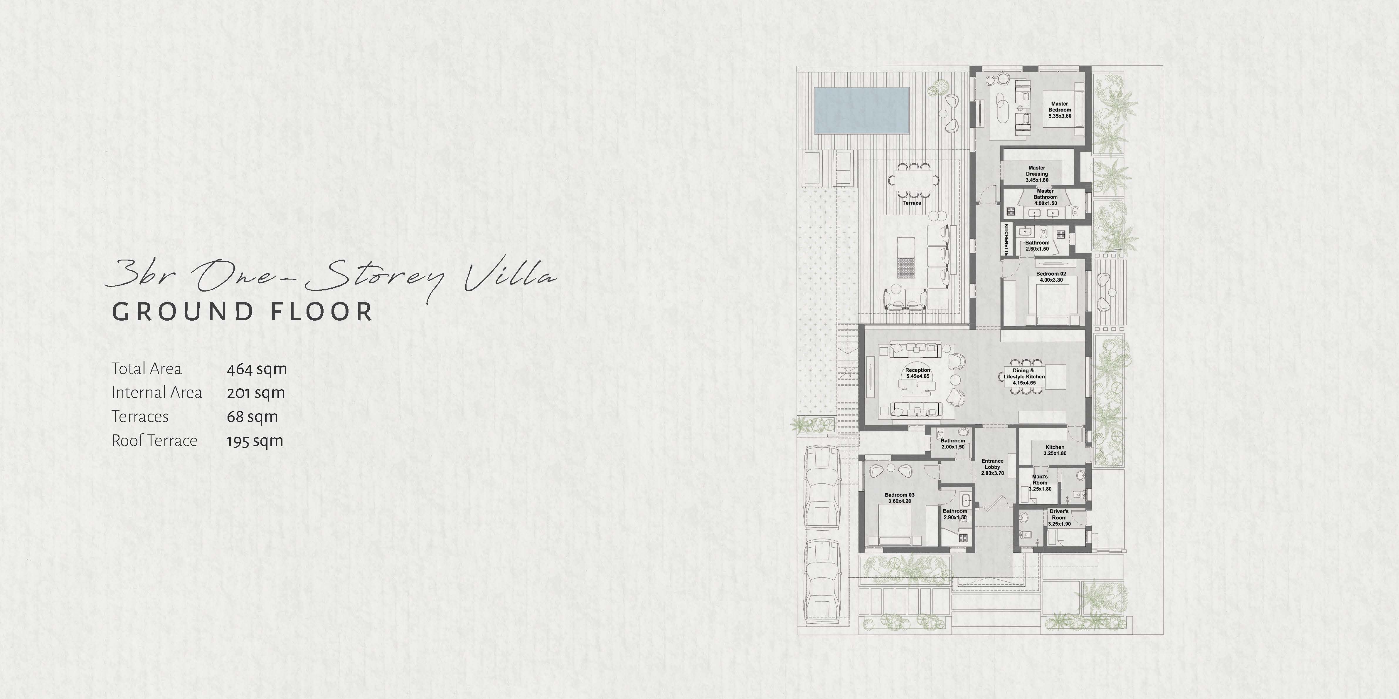 Floor plan for villa at The Med
