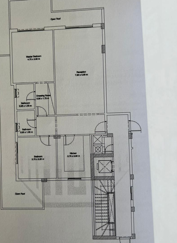 Floor plan for penthouse at Fifth Square Al Marasem