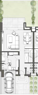 Floor plan for townhouse at HAPTown