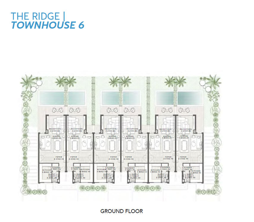 Floor plan for townhouse at The RIDGE Villas