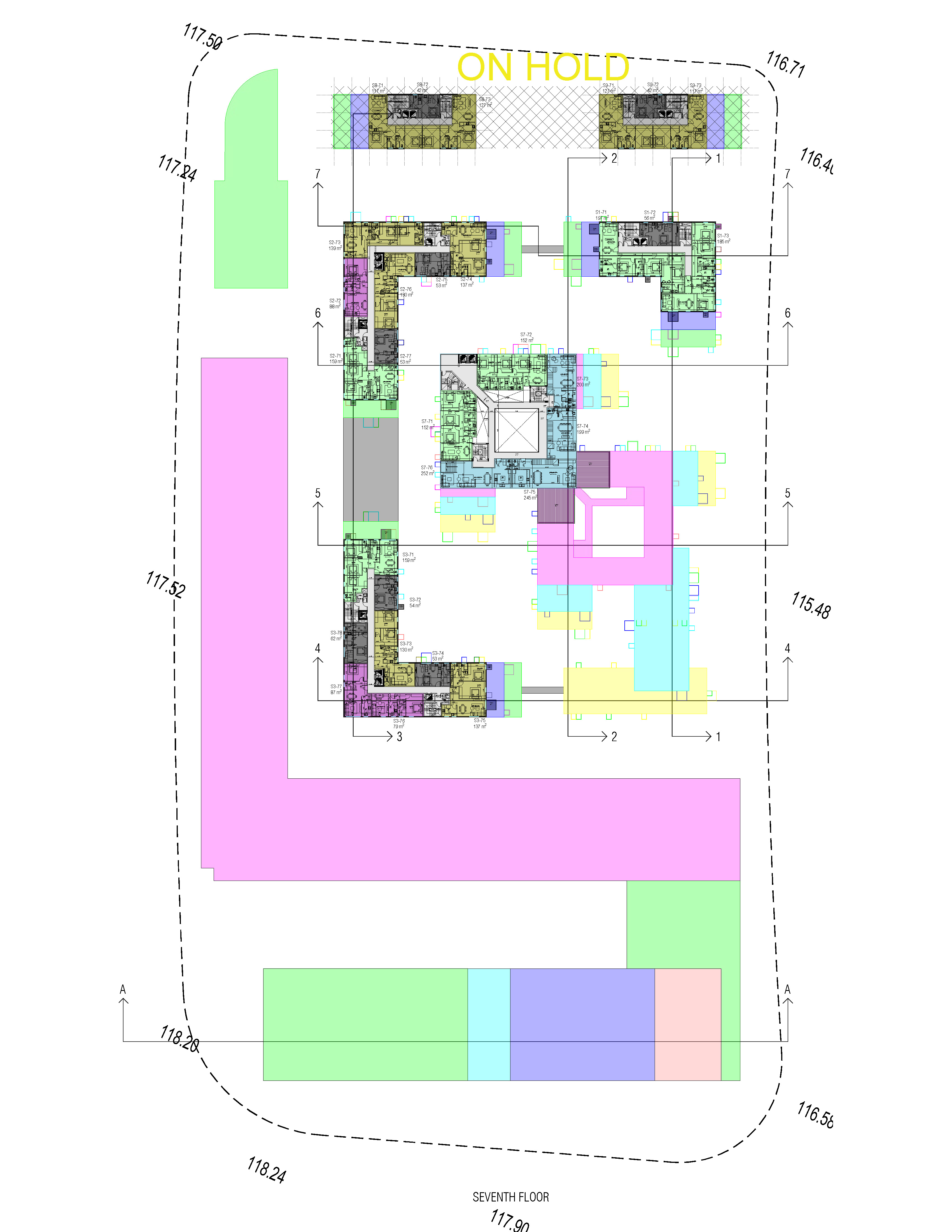 Floor plan for apartment at Sky Ramp