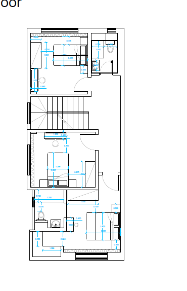 Floor plan for townhouse at Nyoum October