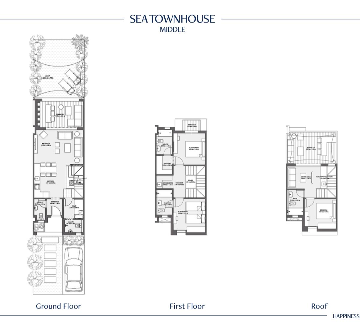 Floor plan for townhouse at LVLS Mountain View