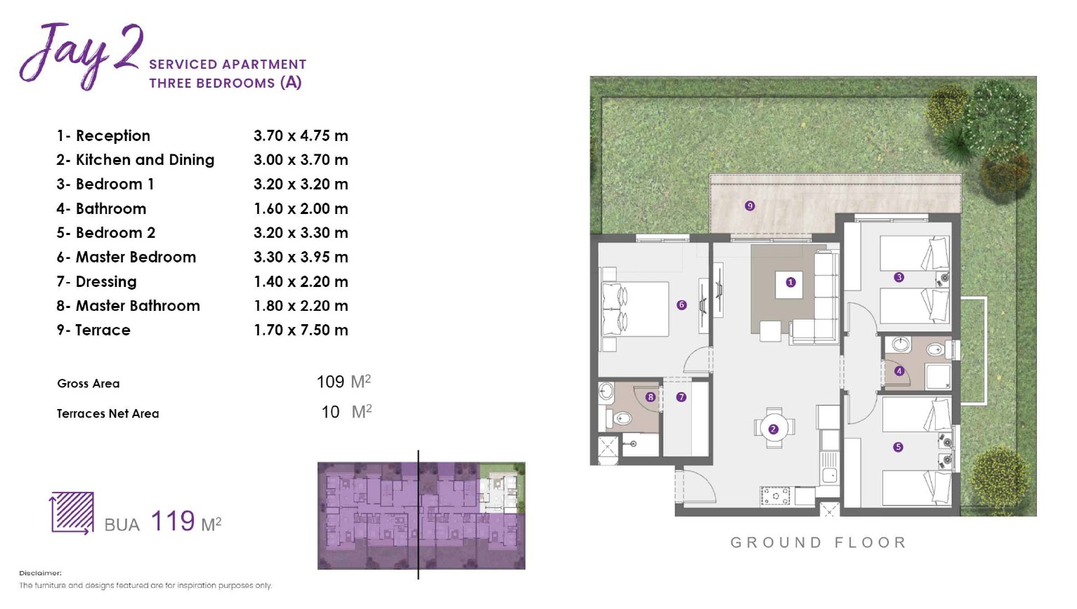 Floor plan for apartment at D.O.S.E