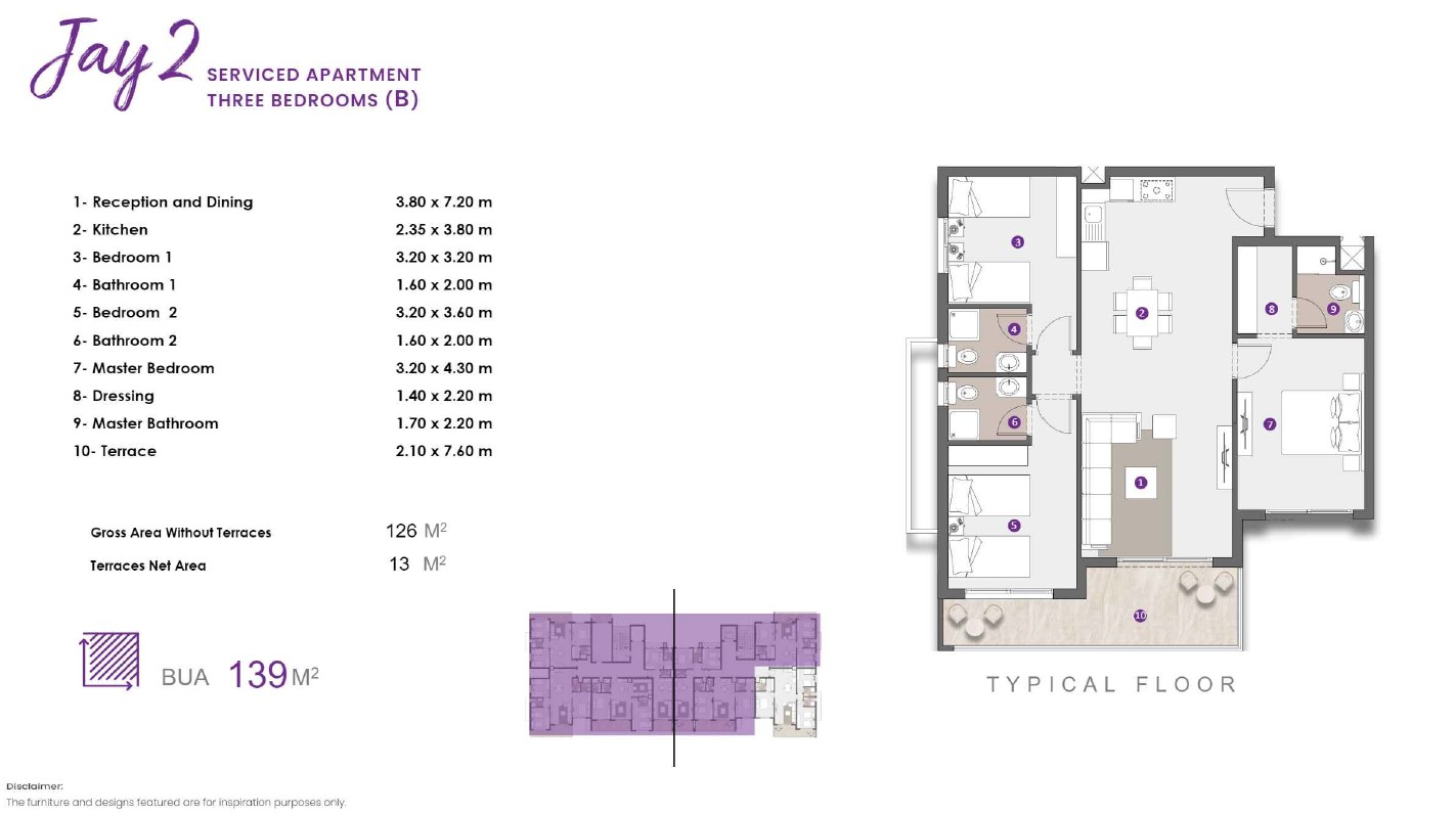 Floor plan for apartment at D.O.S.E