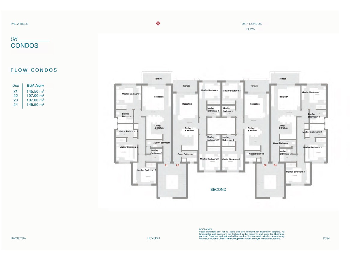 Floor plan for chalet at Hacienda Heneish