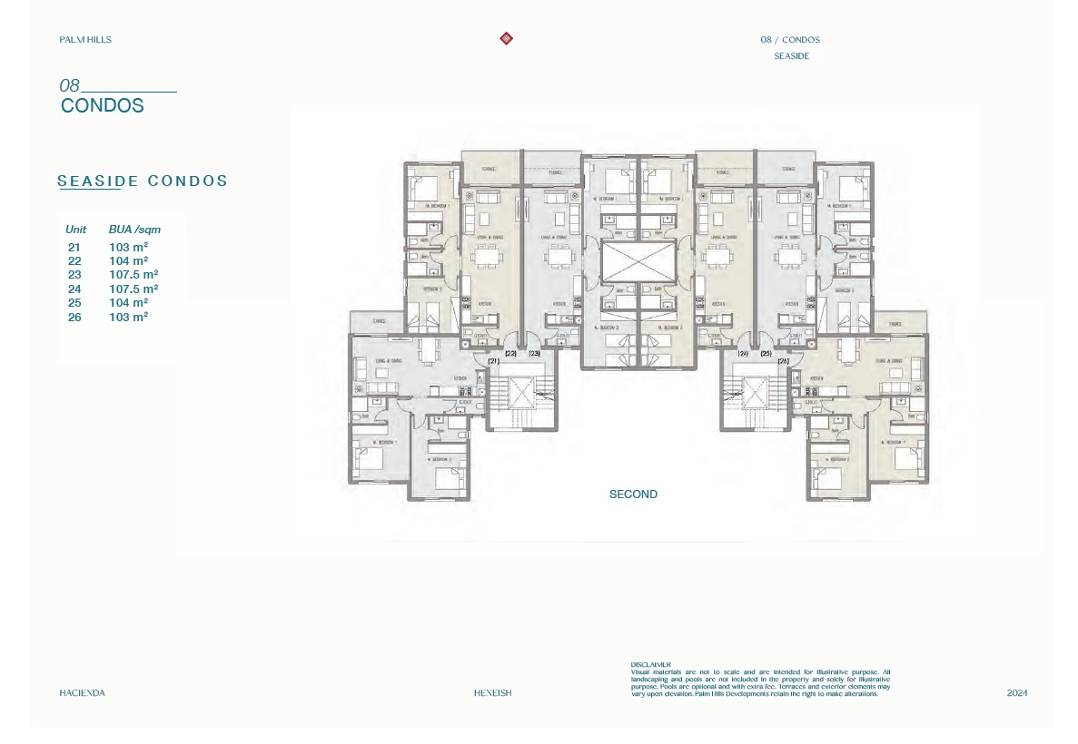 Floor plan for chalet at Hacienda Heneish