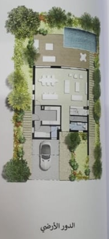 Floor plan for villa at ZED East