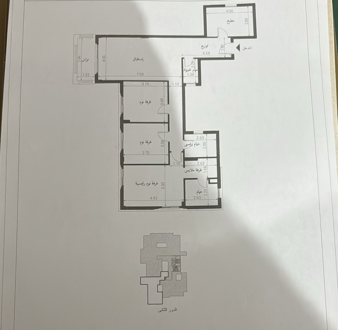 Floor plan for apartment at Village West