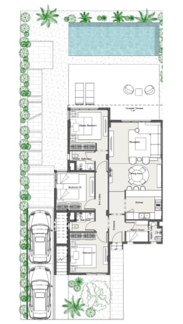 Floor plan for chalet at Summer