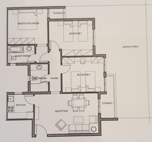 Floor plan for apartment at Mountain View iCity October