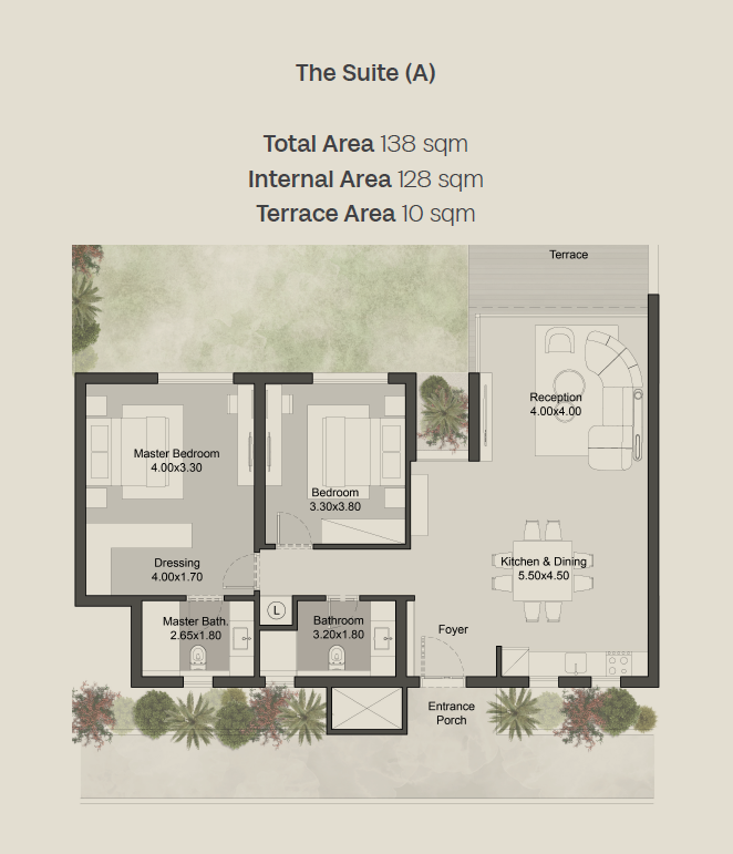 Floor plan for apartment at Hills of One