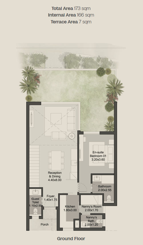 Floor plan for townhouse at Hills of One