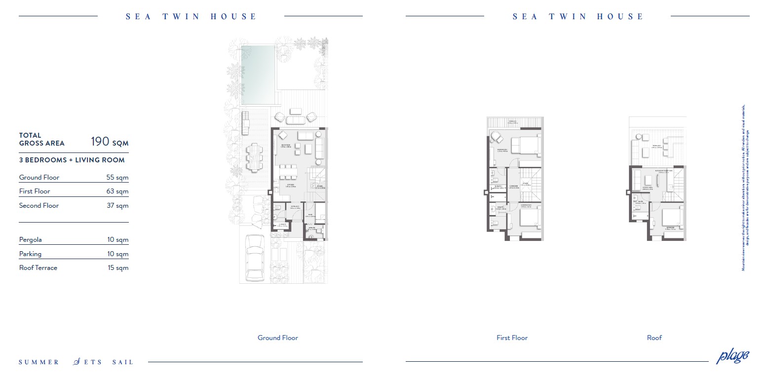 Floor plan for  at Plage