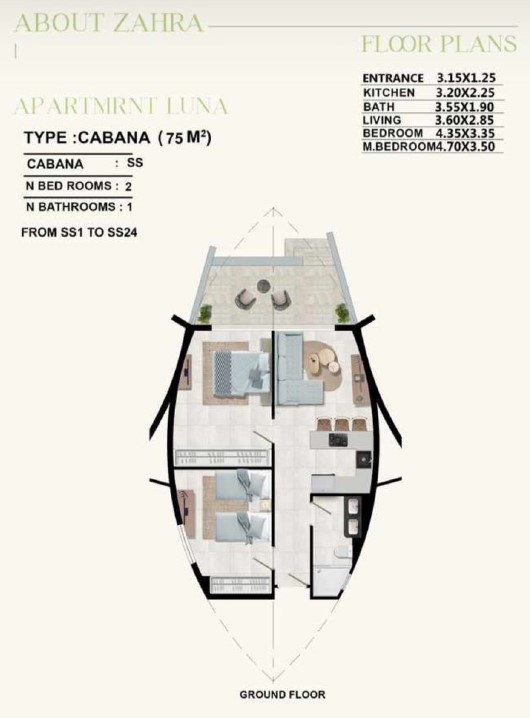Floor plan for  at Zahra Morshedy Group
