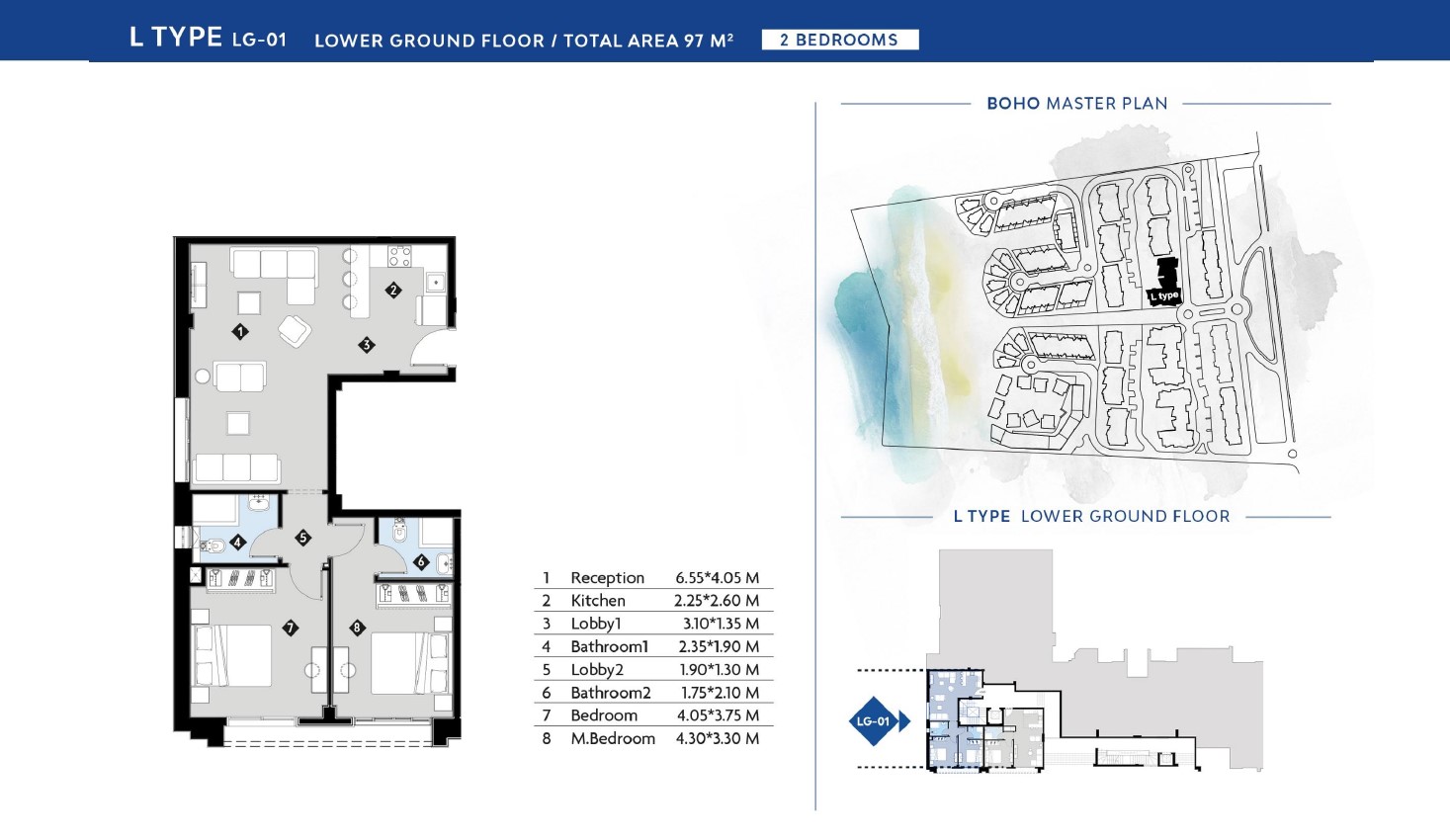 Floor plan for chalet at Boho El Sokhna