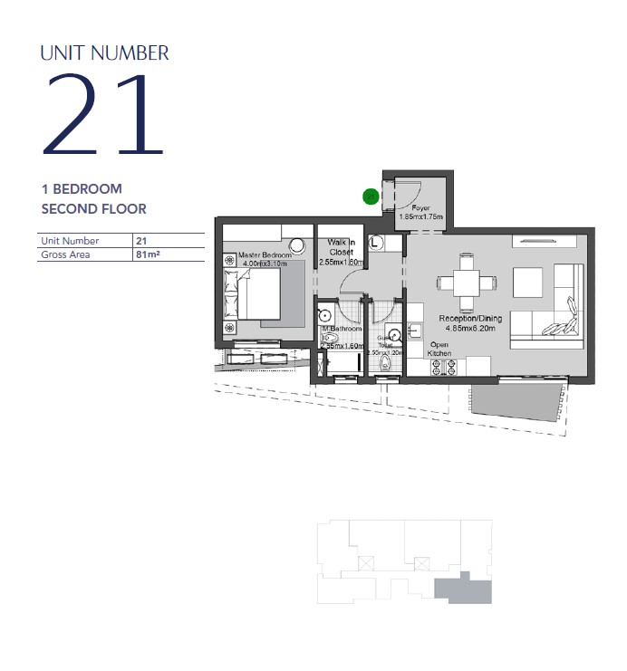 Floor plan for apartment at V Residences By Villette