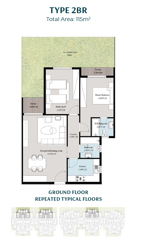 Floor plan for apartment at Acasa Mia