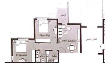 Floor plan for apartment at Madinaty
