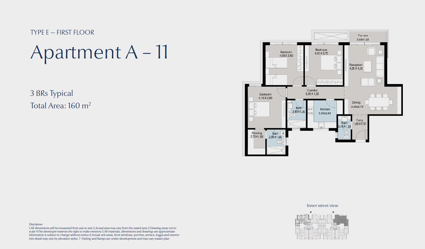 Floor plan for apartment at Bluetree