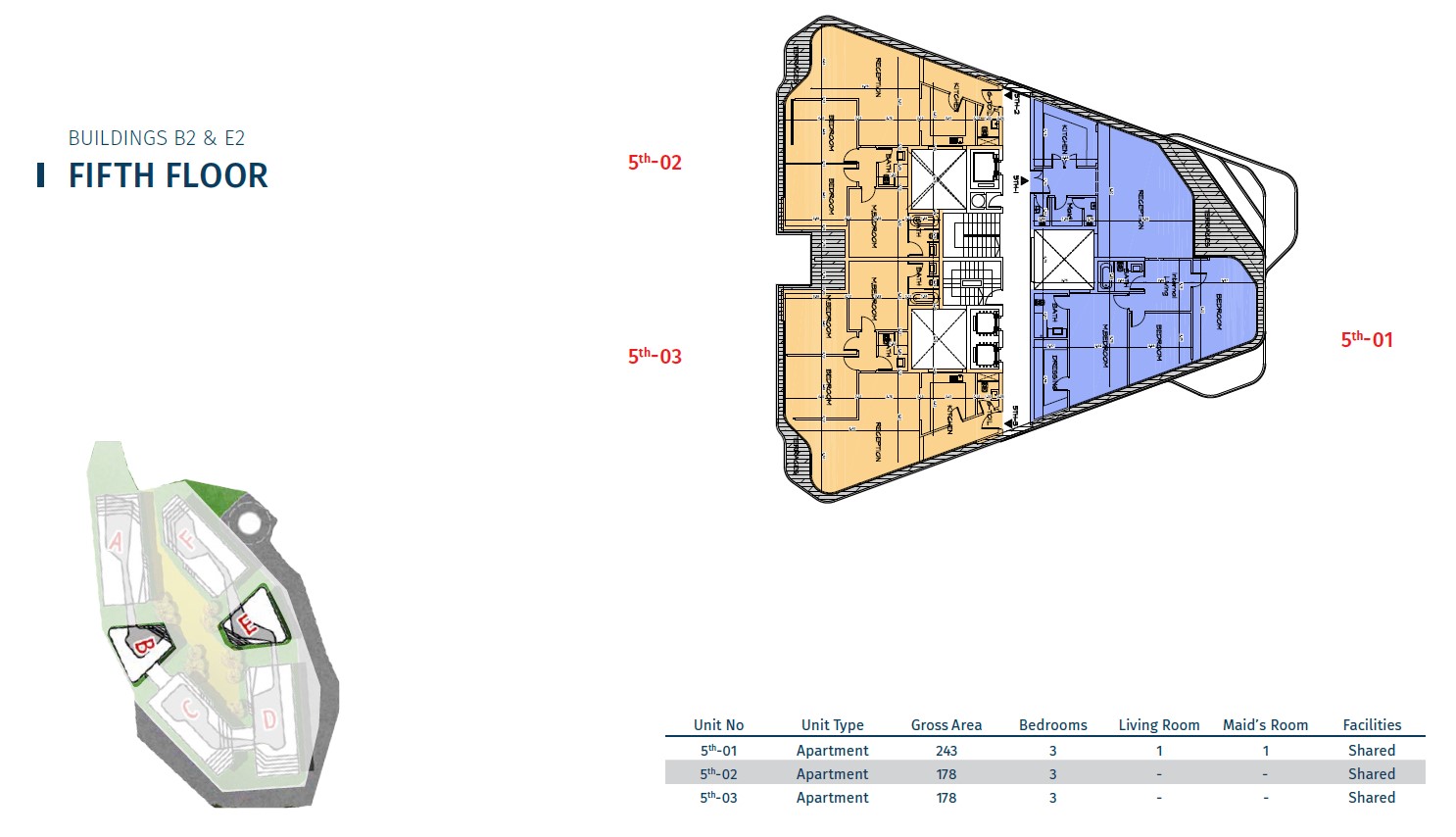 Floor plan for apartment at Bloomfields
