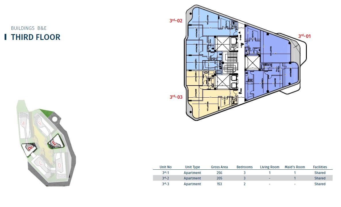 Floor plan for apartment at Bloomfields