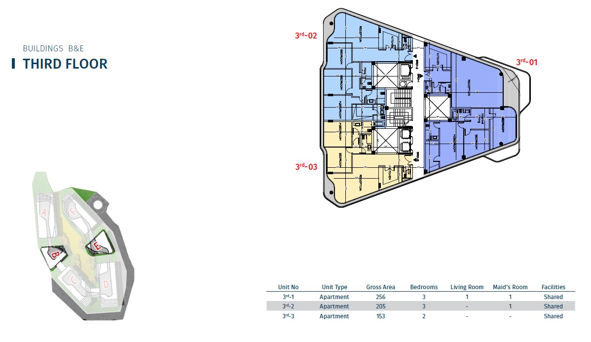 Floor plan for apartment at Bloomfields