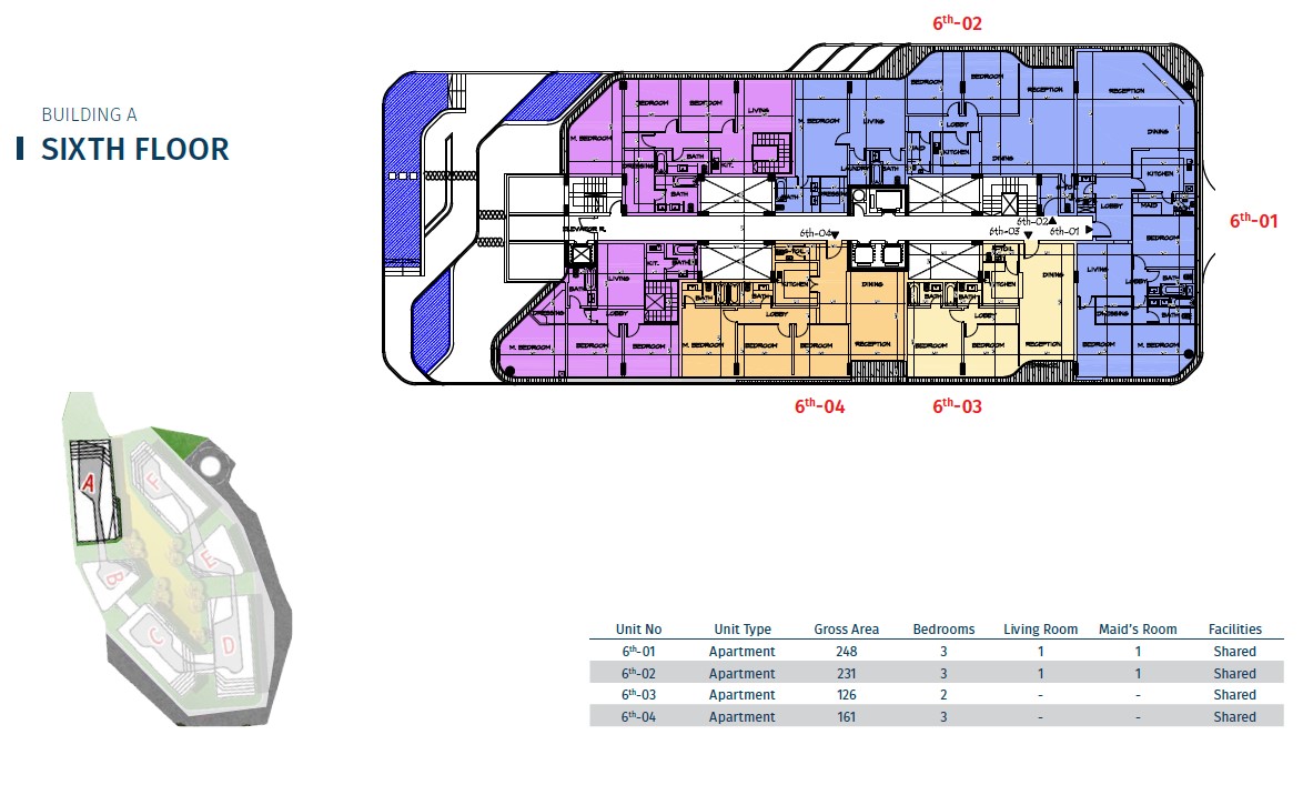 Floor plan for apartment at Bloomfields