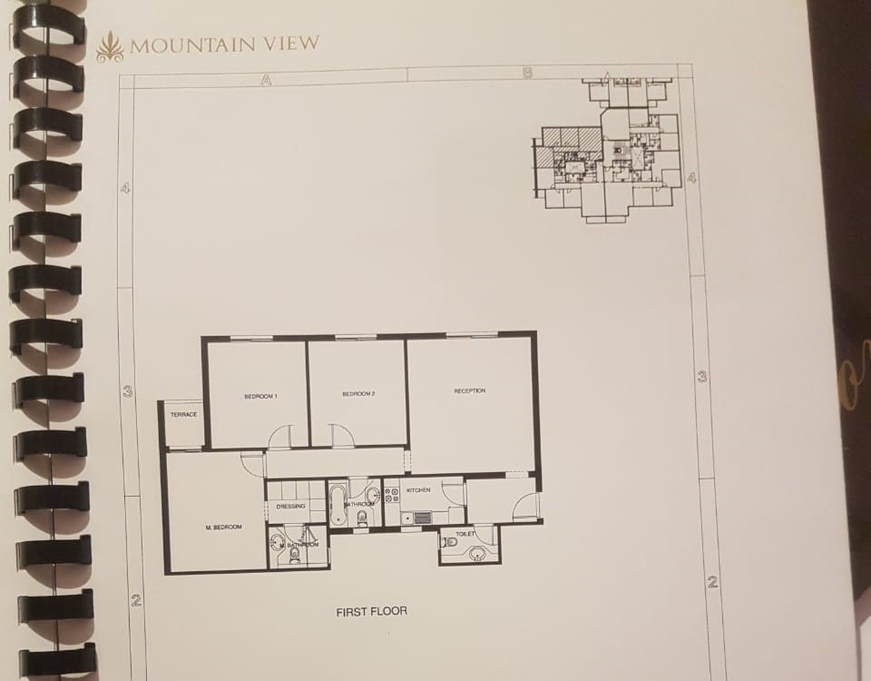 Floor plan for apartment at Mountain View ICity New Cairo
