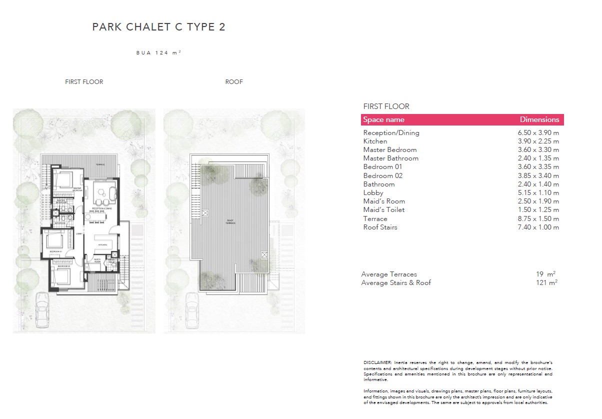 Floor plan for chalet at Jefaira