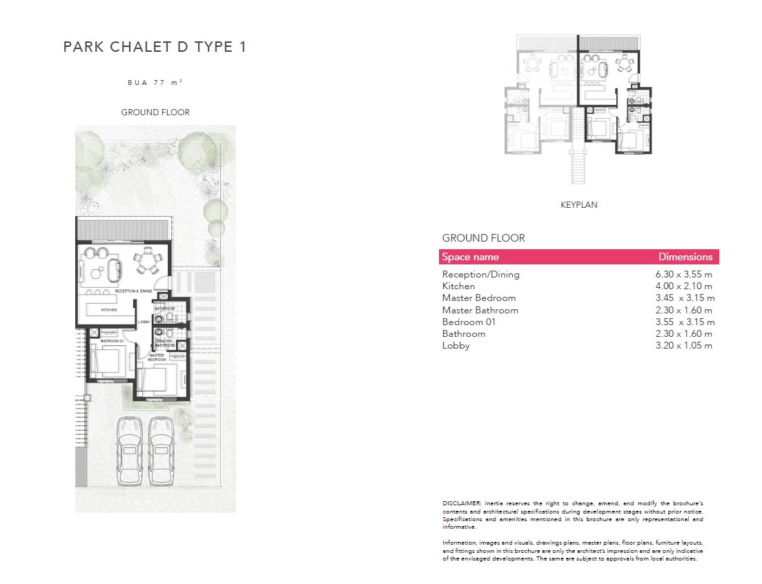 Floor plan for chalet at Jefaira