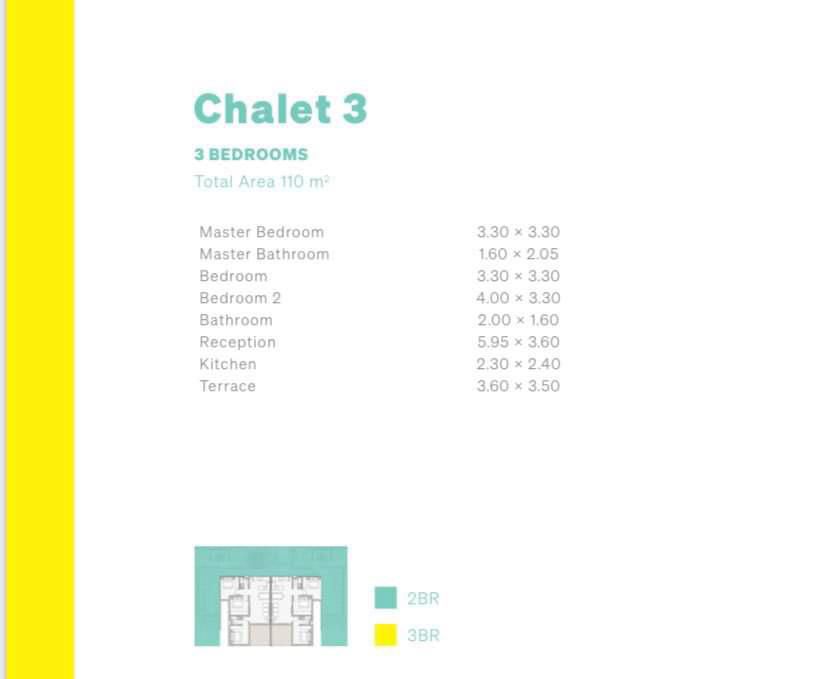 Floor plan for chalet at Salt