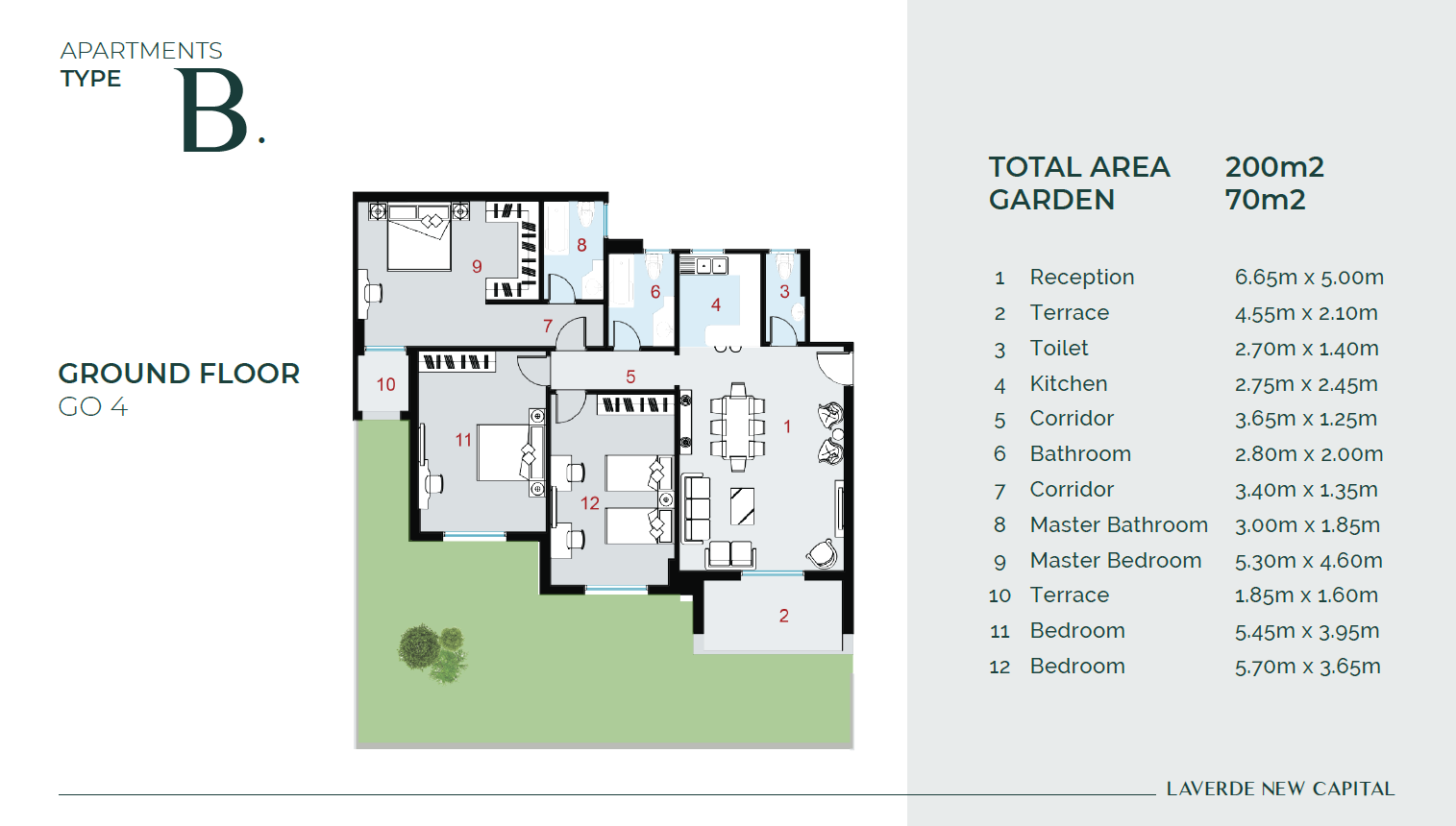 Floor plan for apartment at La Verde New Capital
