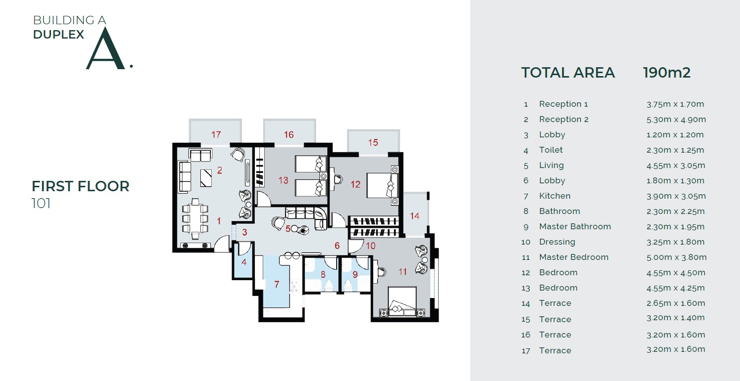 Floor plan for apartment at La Verde New Capital