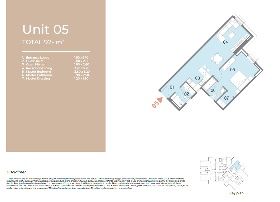 Floor plan for apartment at Il Latini City Edge