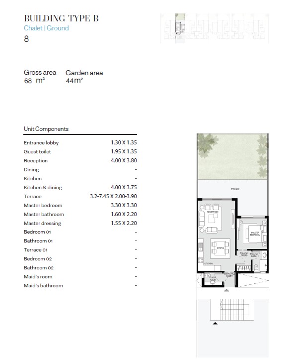 Floor plan for chalet at The Waterway North Coast