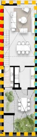 Floor plan for duplex at Solana