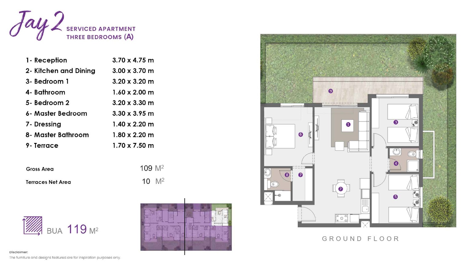 Floor plan for apartment at D.O.S.E