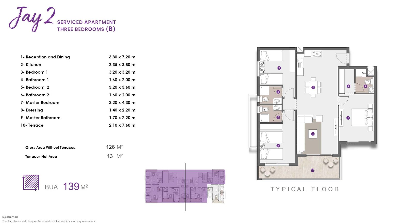 Floor plan for apartment at D.O.S.E