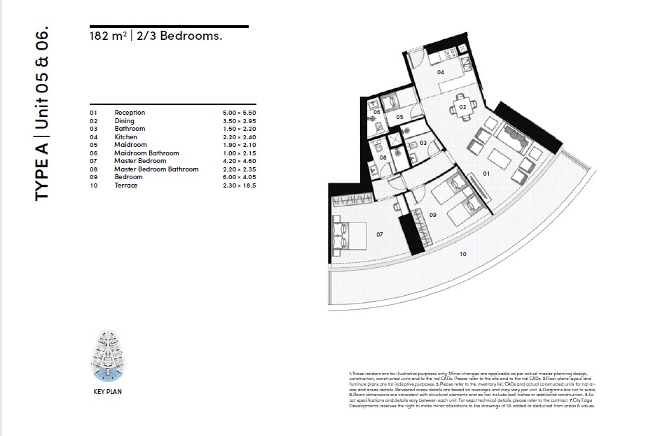Floor plan for apartment at North Edge New Alamein