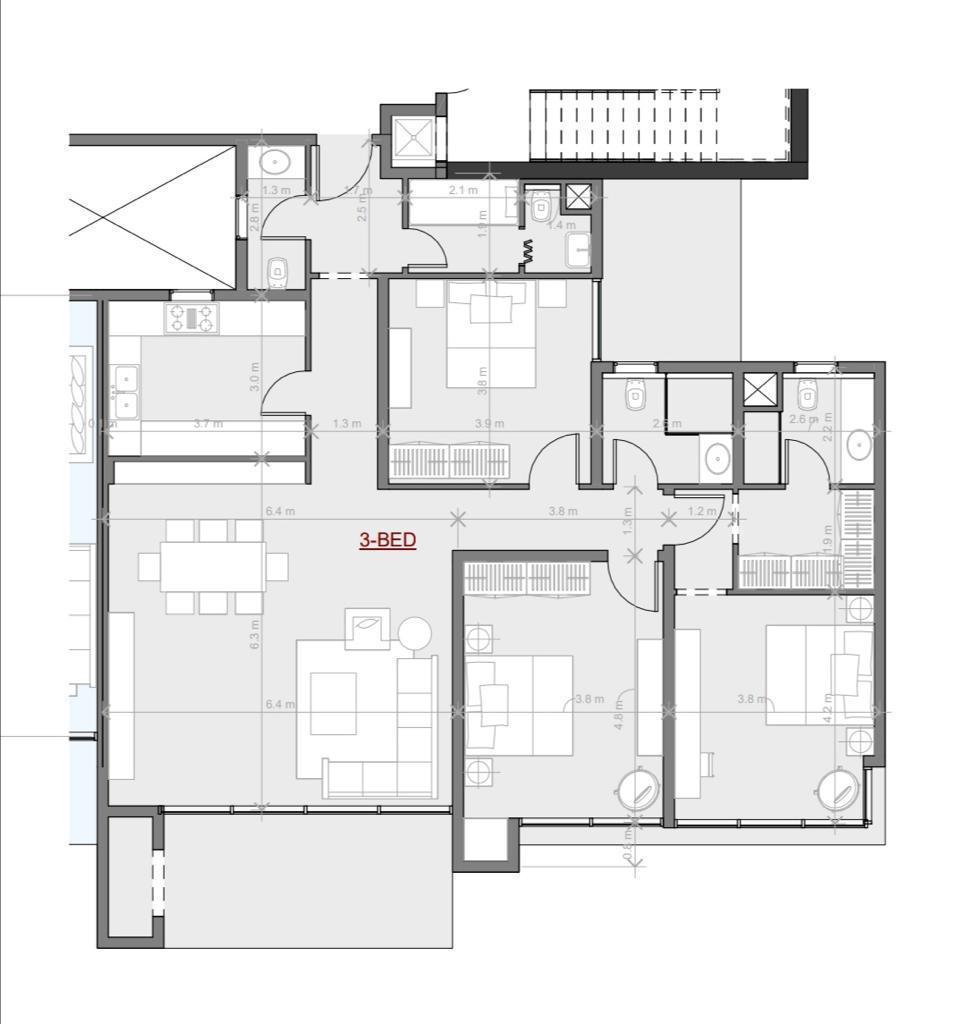 Floor plan for apartment at The View Waterway